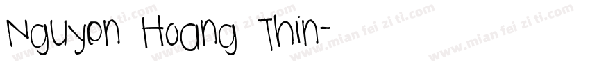 Nguyen Hoang Thin字体转换
